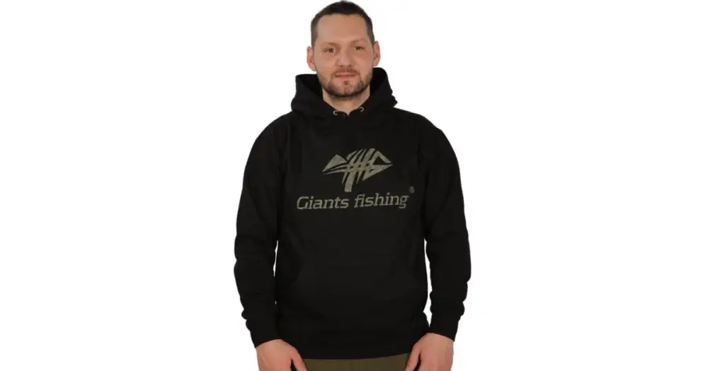 Koupit Online Giants Fishing Mikina S Kapucí Černá Camo Logo - XXXL