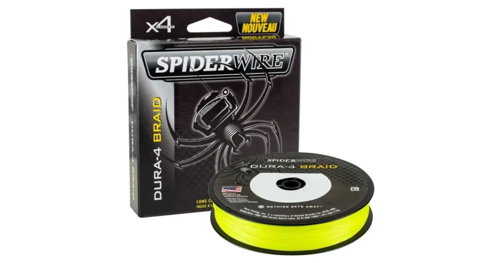 Nízká Cena Spiderwire Splétaná Šňůra DURA4 300 m Yellow-Průměr 0,12 mm / Nosnost 10,5 kg