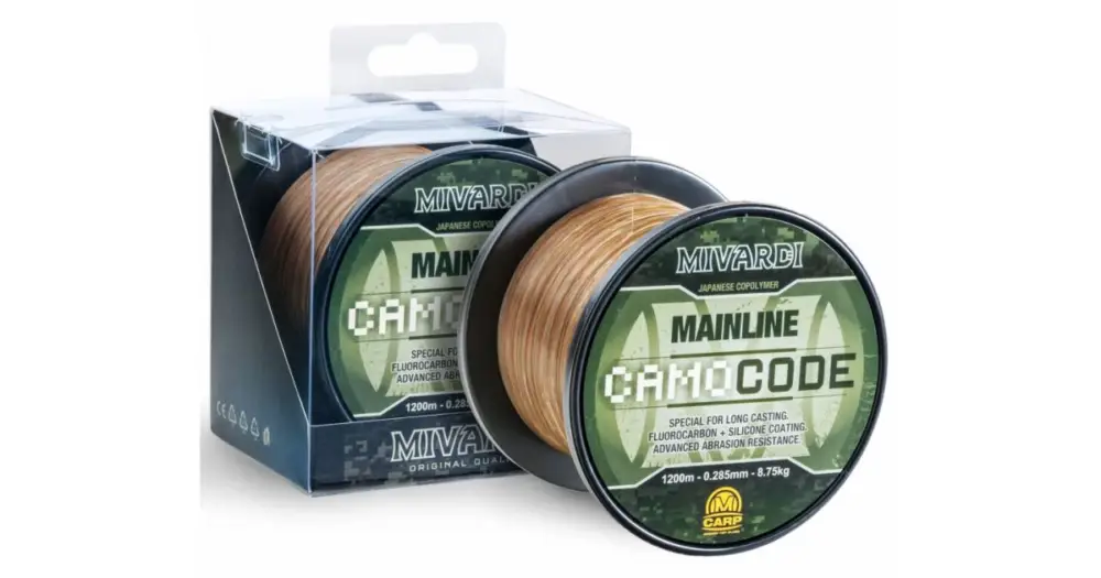 Vrácení Zdarma Mivardi Vlasec CamoCODE Mainline 1200 m - 0,355 mm 12,60 kg