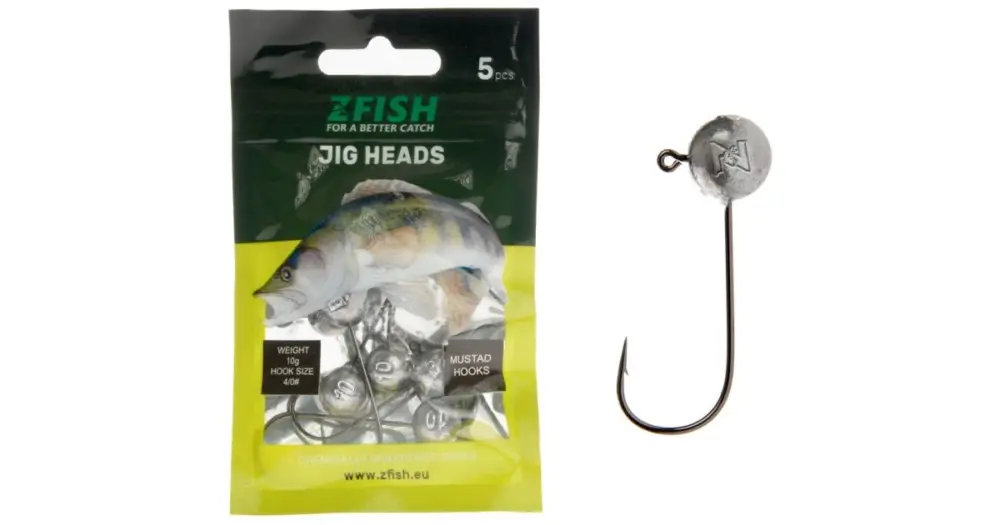 Zfish Jigová Hlava Jig Head Simply 5 ks - 10 g Háček 4/0 Akční Cena