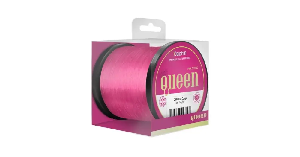 Nakupujte Hned Delphin Vlasec Queen Carp Růžový - Průměr 0,25 mm / Nosnost 5 kg / Návin 1200 m