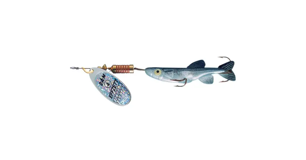 Sleva Dam Minnow Spinner Sinking Silver Black - 4 13 g