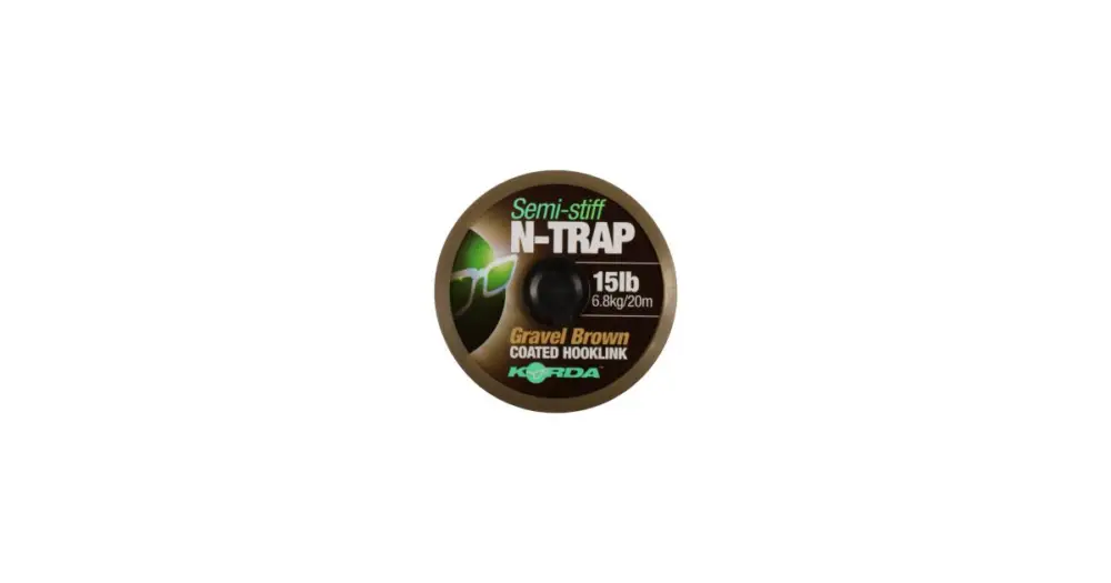 Korda Návazcová Šňůrka N-Trap Semi Stiff Gravel Brown 20 m - 20 lb Akční Nabídka