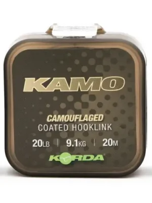 Akční Nabídka Korda Návazcová Šňůrka Kamo coated Hooklink 20 m - 20 lb 9,1 kg