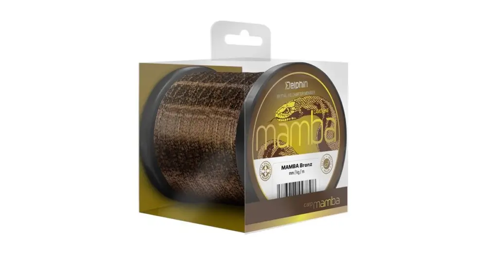 Tovární Cena Delphin Vlasec Mamba Carp Bronz - 0,30 mm 7 kg 1200 m