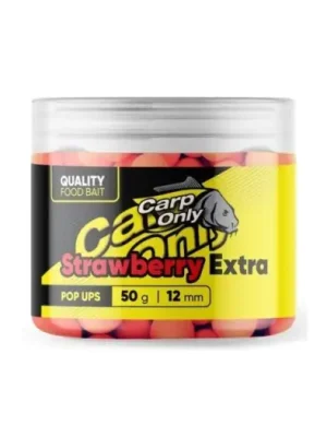 Zlevněný Carp Only Plovoucí Boilies Hi-Visual Pop Up Strawberry Extra 50 g - 12 mm