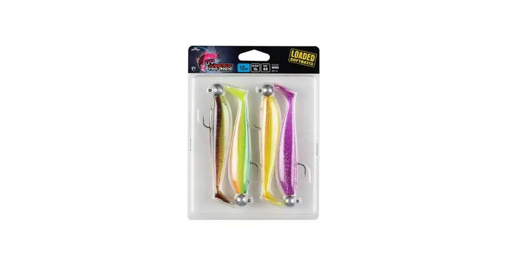 Bezpečná Platba Fox Rage Gumová Nástraha Zander Pro Shad Loaded Mixed UV Colour Pack - 10 cm 10 g 4/0