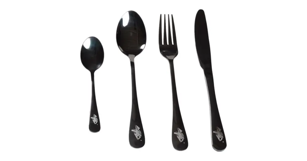 Giants Fishing Sada Příborů Černý Nerez Cutlery SS 410 Hit Sezóny