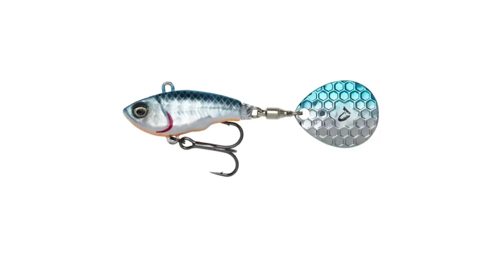 Savage Gear Fat Tail Spin Sinking Blue Silver - 6,5 cm 16 g Sleva