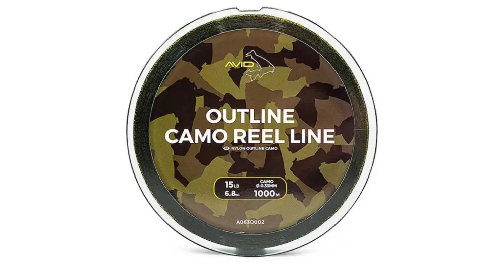 Nízká Cena Avid Carp Vlasec Outline Camo Reel Line - 1000 m 0,33 mm 6,8 kg 15 lb