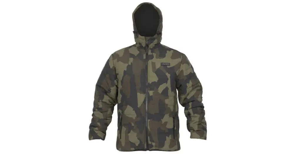 Must-Have Avid Carp Bunda Ripstop Camo Thermal Jacket - S