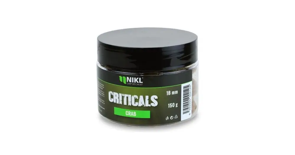 Nikl Criticals boilie Crab 150 g - 18 mm Zlevněný