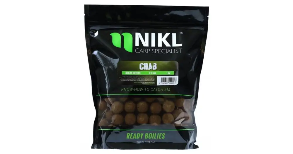 Nízká Cena Nikl Hotové Boilies Crab - 1 kg 24 mm