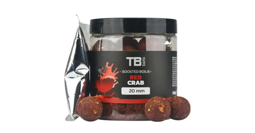 Výprodej TB Baits Boosterované Boilie Red Crab 120 g - 20 mm