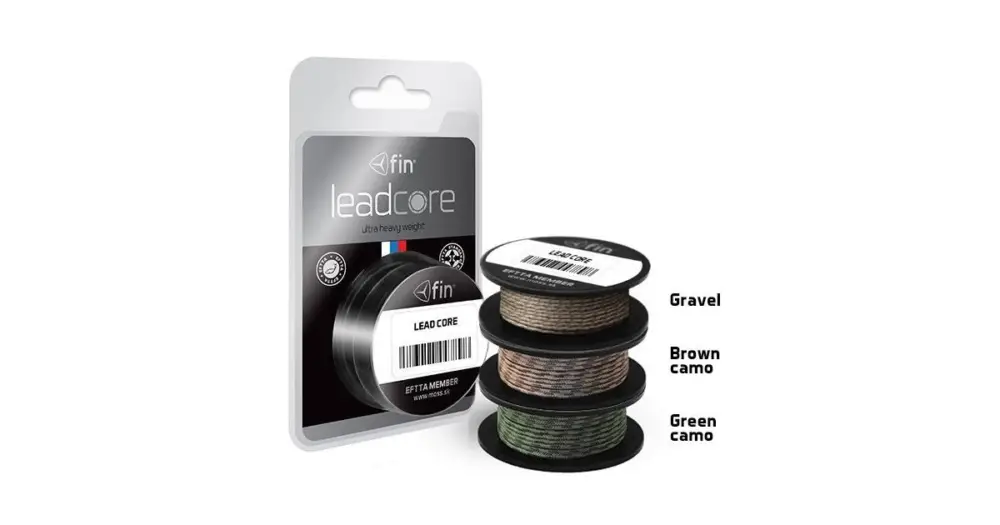 Delphin Olověná Šňůra Leadcore Hnědá Muddy Kamufláž Nosnost 45 lb - 8 m Časově Omezené