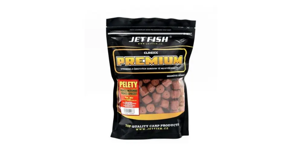 Jet Fish Pelety Premium Clasicc 700 g 18 mm - Mango Meruňka Výprodej