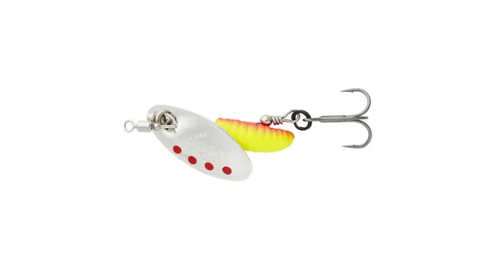 Cenová Bomba Savage Gear Třpytka Grub Spinners Silver Red Yellow - #2 5,8 g