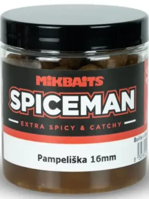 Akční Nabídka Mikbaits Boilie V Dipu Spiceman Pampeliška 250 ml - 16 mm