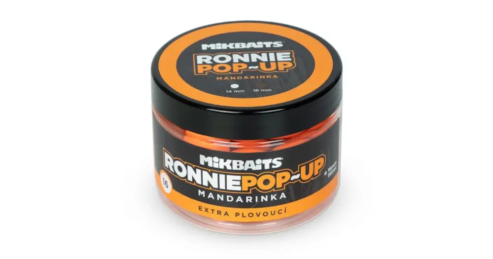 Mikbaits Plovoucí Boilie Ronnie Mandarinka 150 ml - 16 mm Přímo Od Výrobce