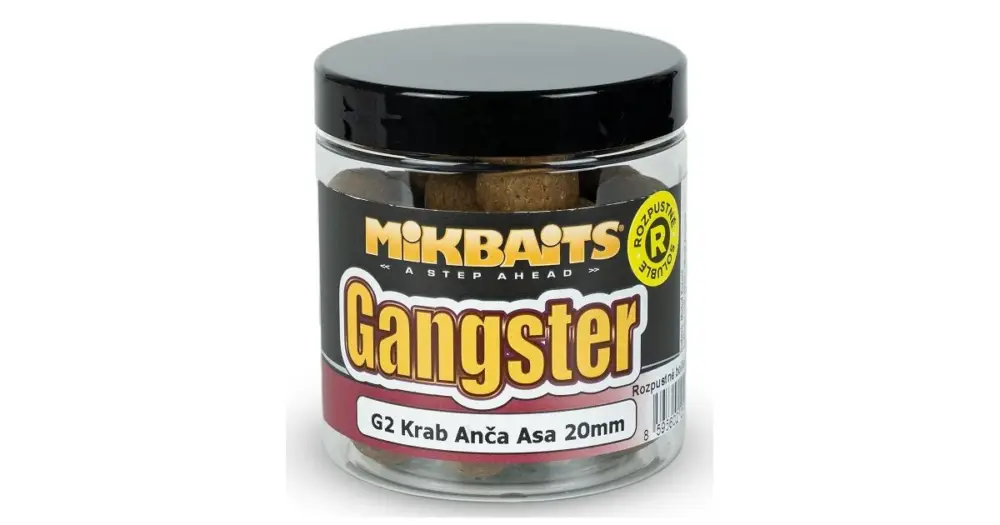 Cenově Výhodný Mikbaits Rozpustné Boilies Gangster G2 Krab Ančovička Asa 250 ml - 20 mm