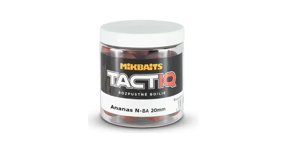 Mikbaits Rozpustné Boilies Tactiq Ananas N-BA 250 ml - 20 mm Akční Cena