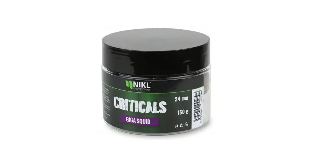 Nikl Criticals boilie Giga Squid 150 g - 18 mm Finální Výprodej