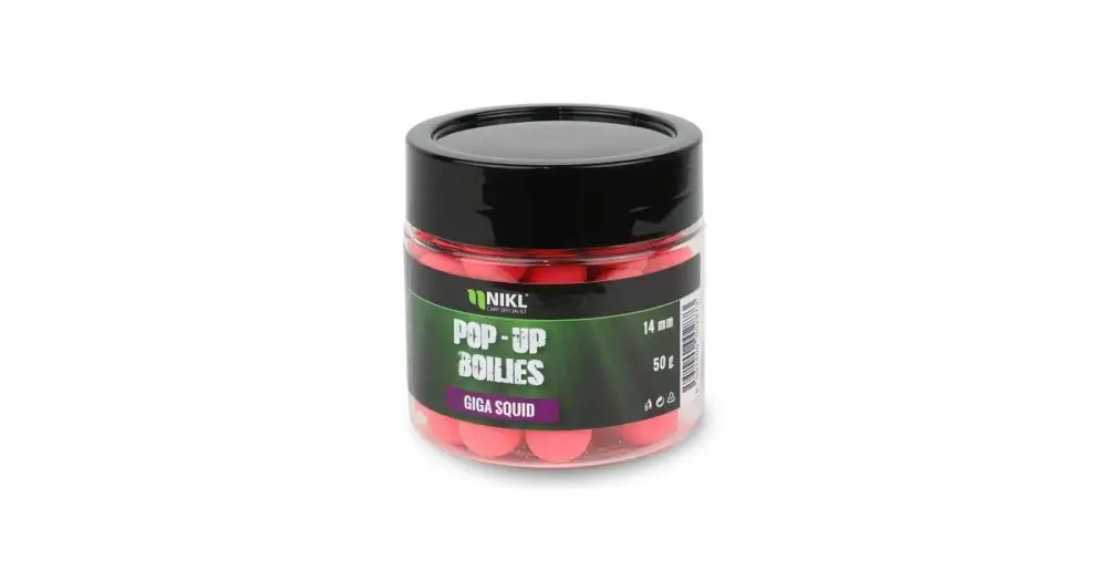 Nikl Plovoucí Boilies Giga Squid - 18 mm 50 g Nová Kolekce