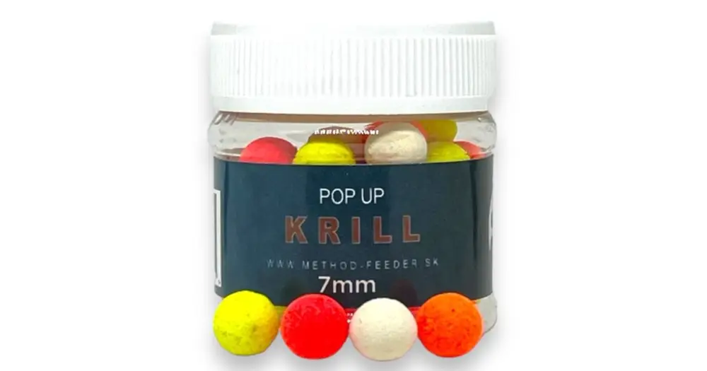 Method Feeder Fans Pop Up Fluo 7 mm 50 ml - Krill Výprodej