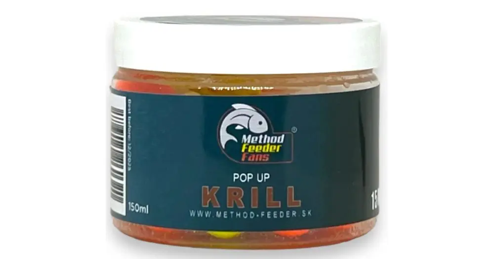 Akce Method Feeder Fans Pop Up Fluo 15 mm 150 ml - Krill