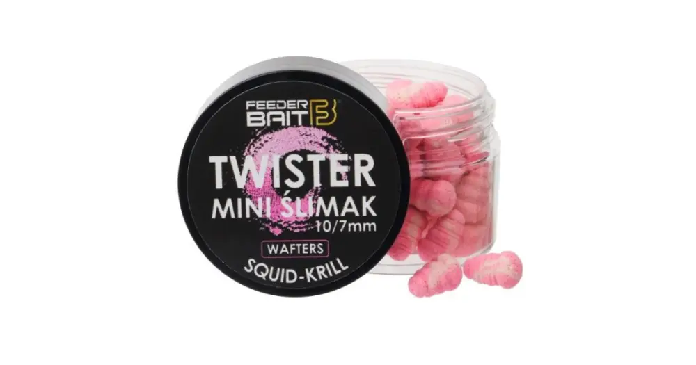 Akční Cena FeederBait Twister Mini Šlimak Wafters 10/7 mm 25 ml - Krill & Squid
