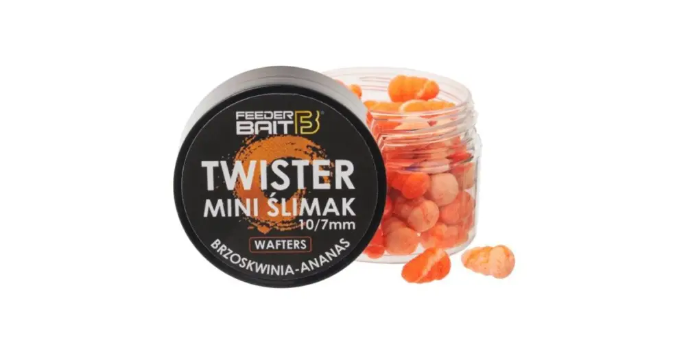 Cenová Bomba FeederBait Twister Mini Šlimak Wafters 10/7 mm 25 ml - R72- Broskev/Ananas