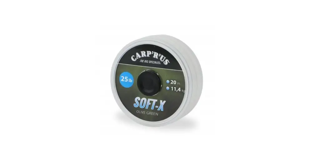 Super Cena Carp´R´Us Návazcová Šňůrka Soft-X Olive Green 20 m - 25 lb