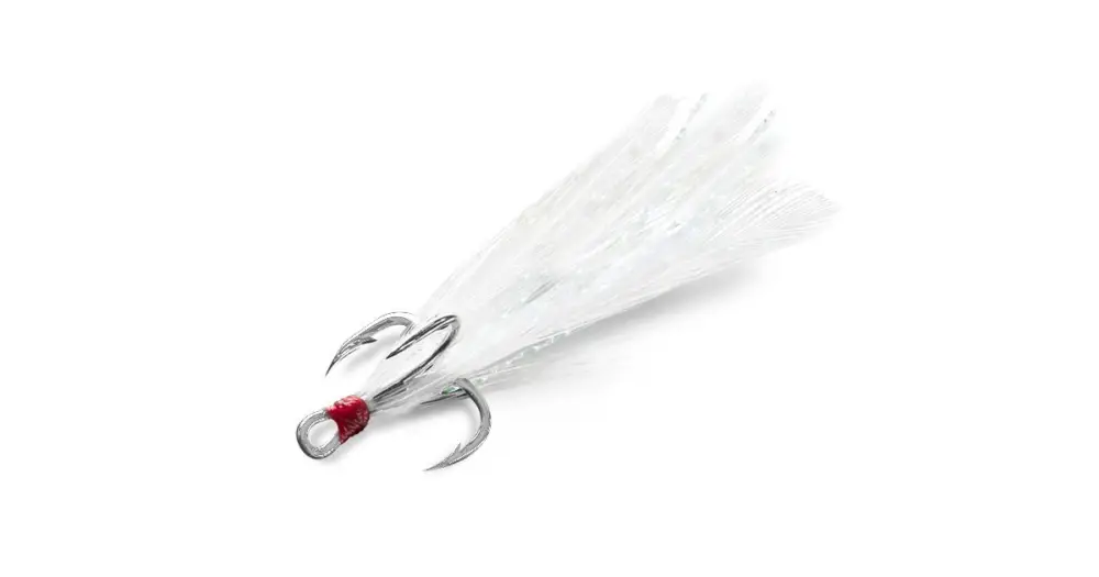 Delphin Trojháček Bird Hook Triple Bílá Pírka 3 ks Hit Sezóny