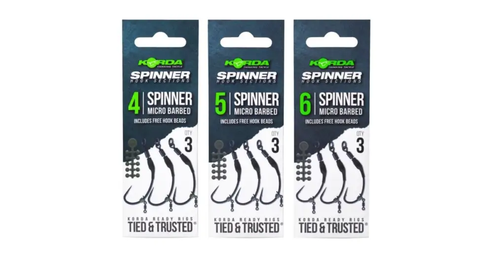 Korda Návazec Spinner Hack Sections Spinner Barbless Bez Protihrotu Značkový