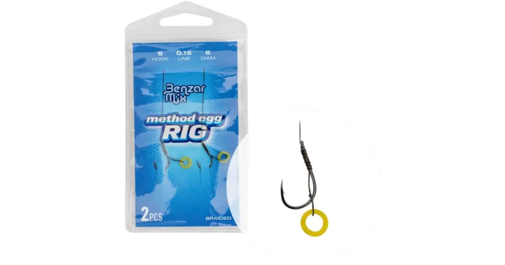 Kup Teď Benzar Mix Návazec Braided Method Egg Rig 8,5 cm 2 ks
