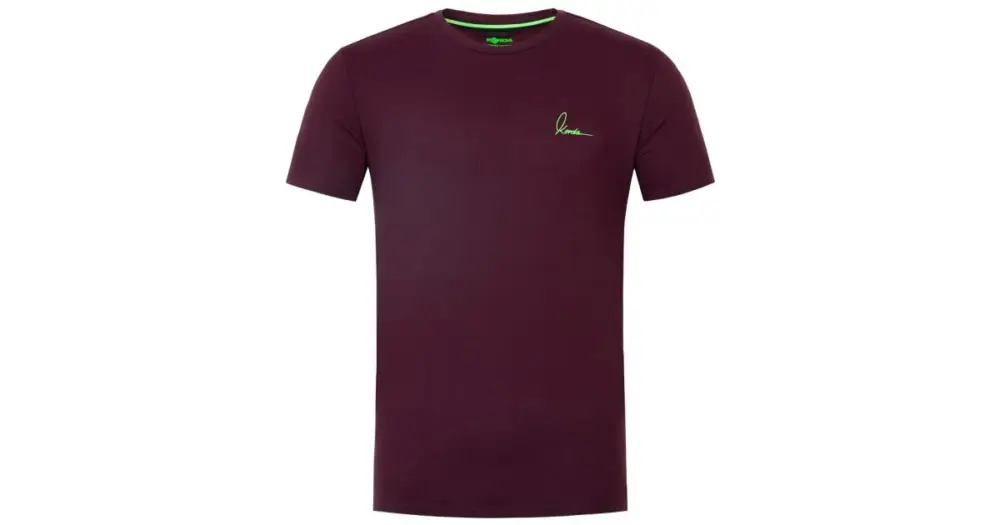 Korda Tričko Minimal Tee Burgundy - M Ihned K Objednání