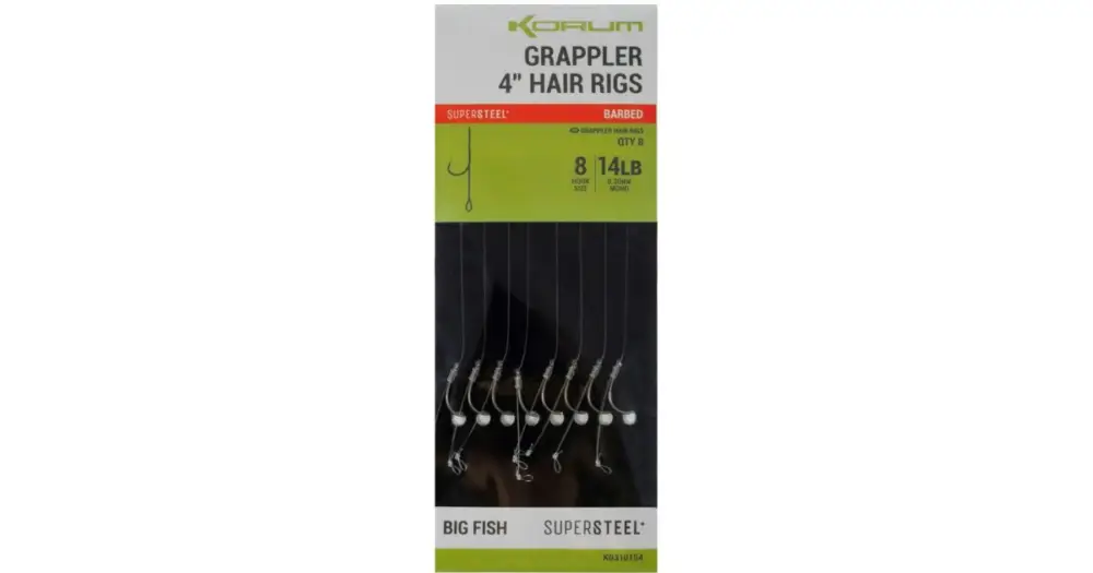 Korum Návazec Grappler 4” Hair Rigs Barbed 10 cm Nejlepší Volba