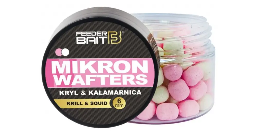 Expresní Doručení FeederBait Mikron Wafters 4x6 mm 25 ml - Krill & Squid