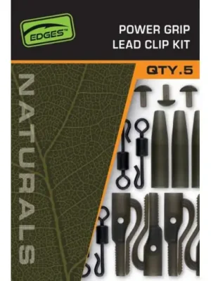 Akce Fox Montáž Edges Naturals Power Grip Lead clip kit 5 ks