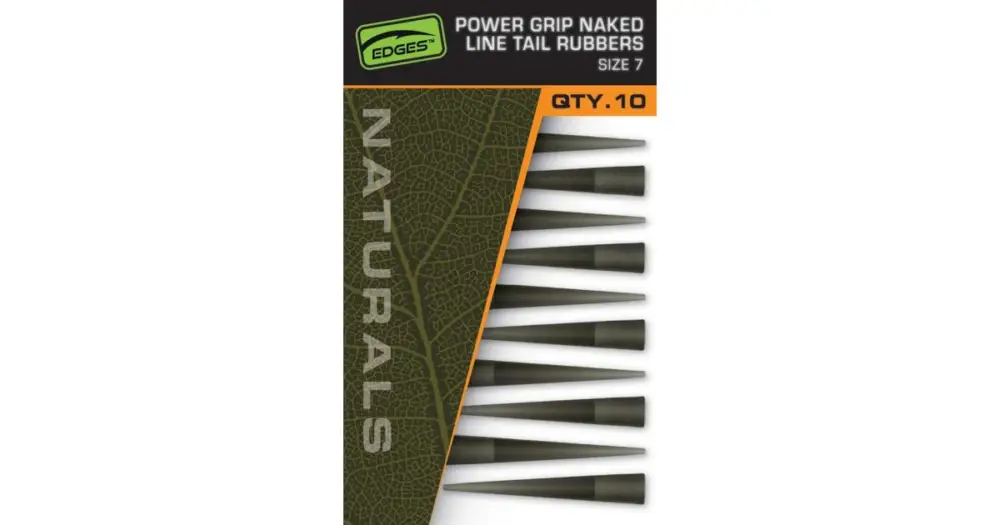 Fox Převleky Edges Naturals Power Grip Naked Line Tail Rubbers Size 7 10 ks Časově Omezené