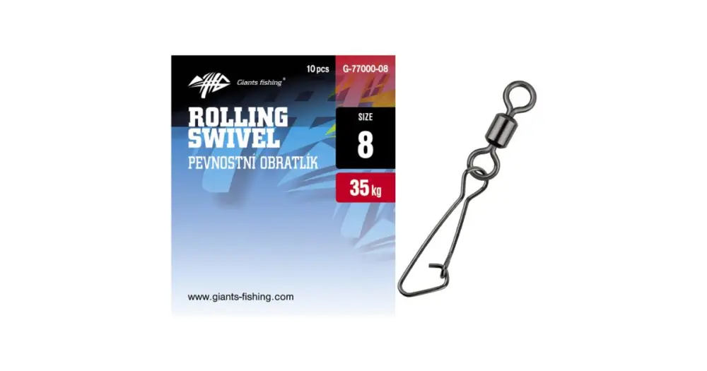 Oblíbený Giants Fishing Pevnostní Obratlík s Karabinkou 10 ks - Velikost 20 Nosnost 9 kg