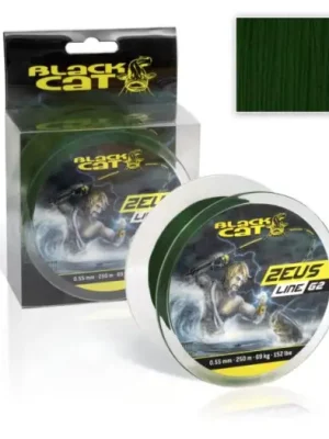 Zlevněný Black Cat Splétaná Šňůra Zeus Line G2 400 m - 0,38 mm 37 kg