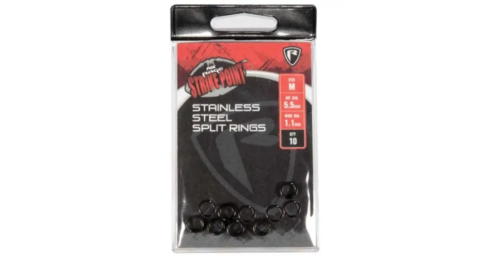 Nová Kolekce Fox Rage Kroužky Strike Point Stainless Steel Split Ring - Large