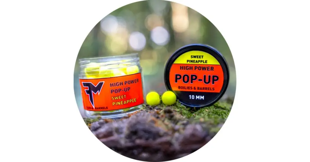 Jen Po Omezenou Doba Feedermania Plovoucí Nástrahy High Power Pop-Up Boilies & Barrels 10 mm - Sweet Pineapple