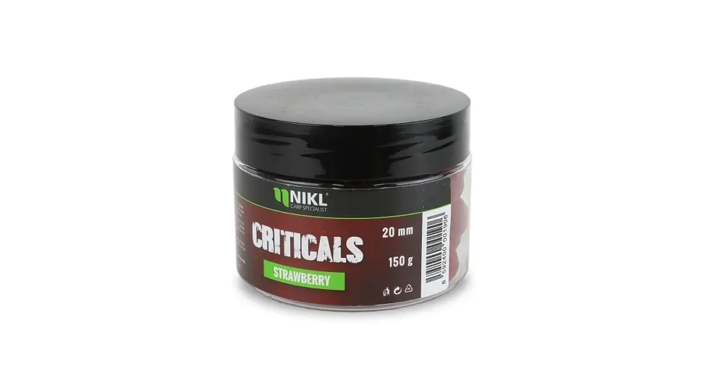 Tovární Cena Nikl Criticals boilie Strawberry 150 g