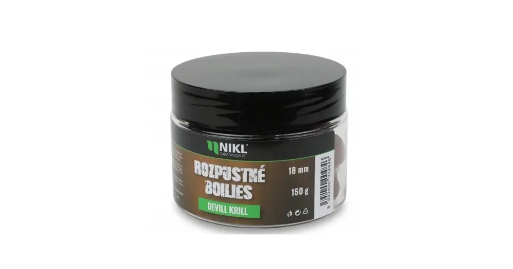 Nikl Rozpustné Boilies Devill Krill 150 g - 14 mm Nízká Cena