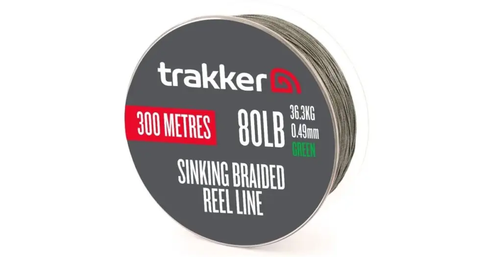 Super Cena Trakker Kmenová Šňůra Sinking Braid Reel Line 300 m - 0,49 mm 36,3 kg 80 lb
