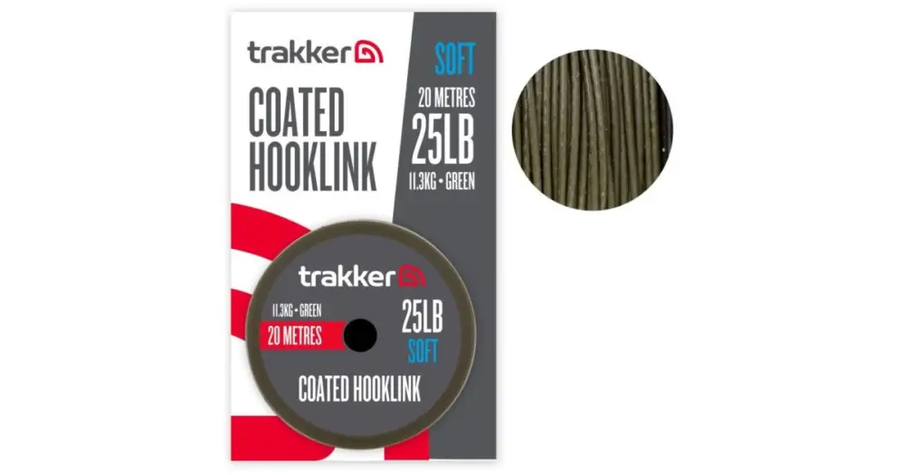 Trakker Návazcová Šňůra Soft Coated Hooklink 20 m - 25 lb 11,3 kg Dokud Zásoby Vydrží