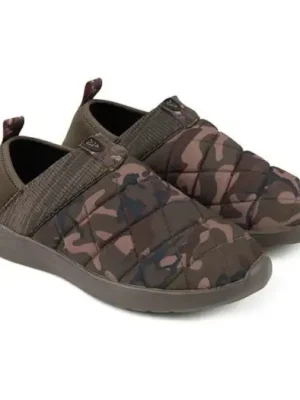 Akce Fox Pantofle Camo/Khaki Bivvy Slipper - 44
