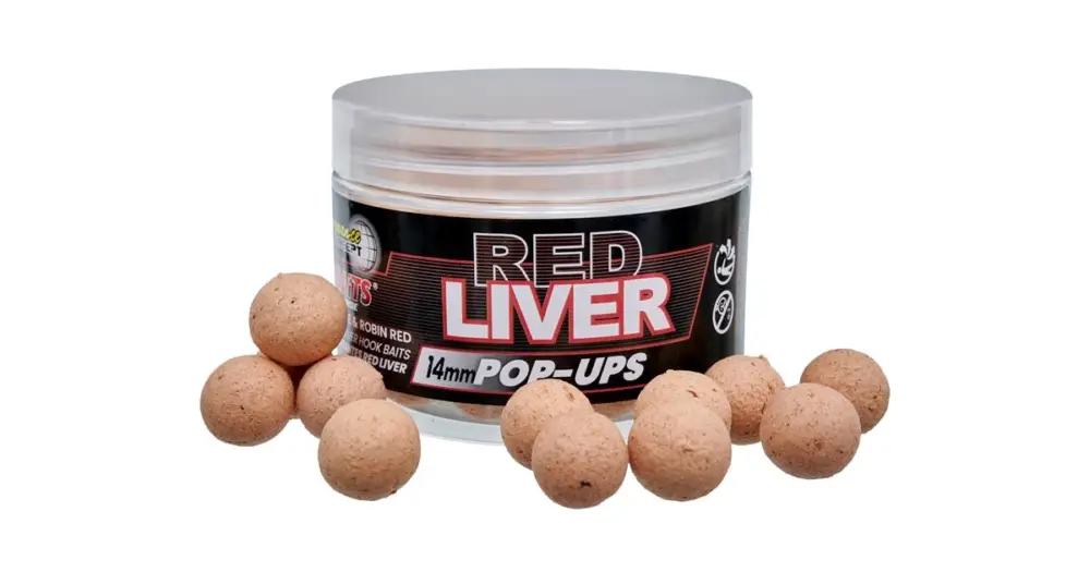 Starbaits Plovoucí Boilie Red Liver 50 g - 16 mm Akce